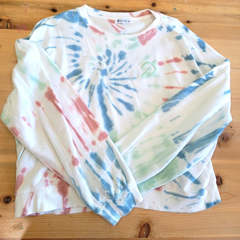 Peloton tie dye crewneck sweatshirt